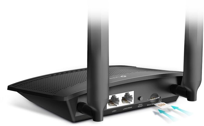 Router TP-Link TL-MR100 N300 Single-Band Wi-Fi 4 4G LTE image number 2