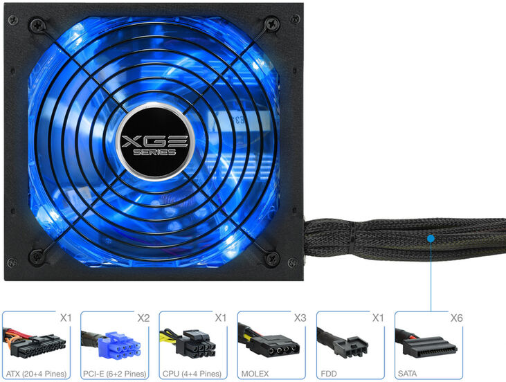 Fuente Alimentación Tooq Xtreme Gaming Energy II 700W 80+ Bronze c/LED image number 2