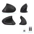 Rat&oacute;n Vertical Tooq TQMWG-1104-B Wireless Ergon&oacute;mico 3200DPI Negro image number null