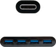 Hub USB-C NanoCable 4x USB 3.0 Type A 10 CM Negro image number null