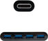 Hub USB-C NanoCable 4x USB 3.0 Type A 10 CM Negro image number null