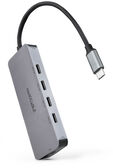 Hub Nanocable USB-C > 4xUSB-C + USB-C PD 100W 10 CM Gris image number null
