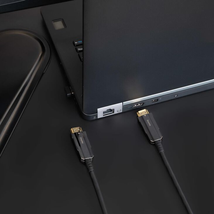 Cable HDMI V2.0 AOC Nanocable 4K@60HZ 18Gbps 15 M Negro image number 4