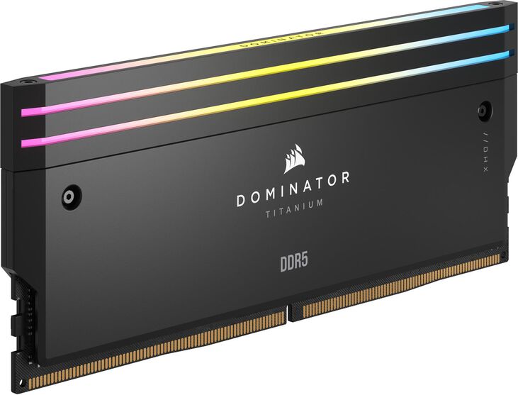 Corsair Kit 32GB (2 x 16GB) DDR5 6000MHz Dominator Titanium RGB Black CL30 image number 5