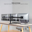 Soporte de Mesa Tooq Triple Inclinaci&oacute;n y Rotaci&oacute;n 17" a 27" M&aacute;x. 7kg para Brazo image number null