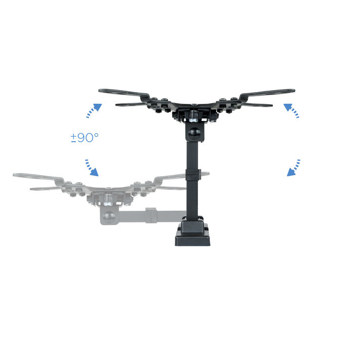 Soporte de Pared Tooq Tilt e GiRat&oacute;nrio 2 Pivots 13" a 42" 190mm Max. 20kg Negro image number 16