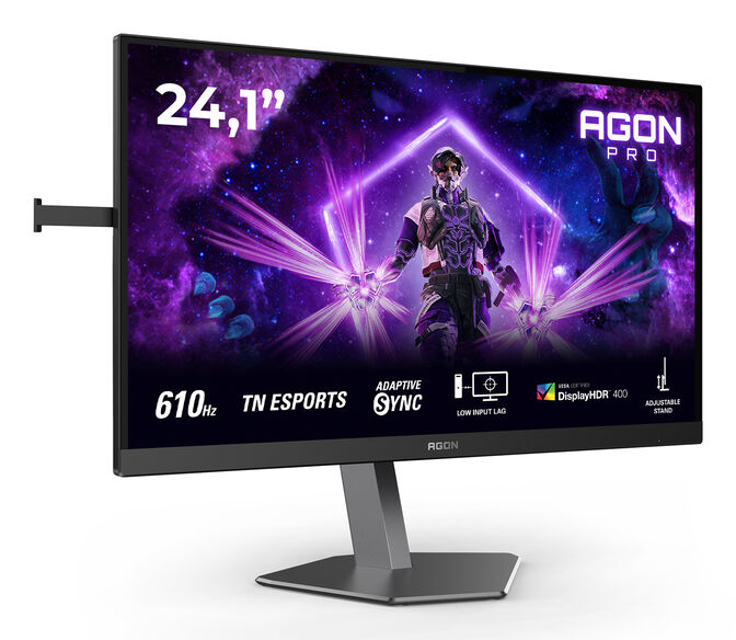 Monitor AGON by AOC PRO 24.1" AG246FK6 Ultra-Fast TN (eSports) FHD 610Hz 0.5ms Adaptive Sync HDR400 image number 1
