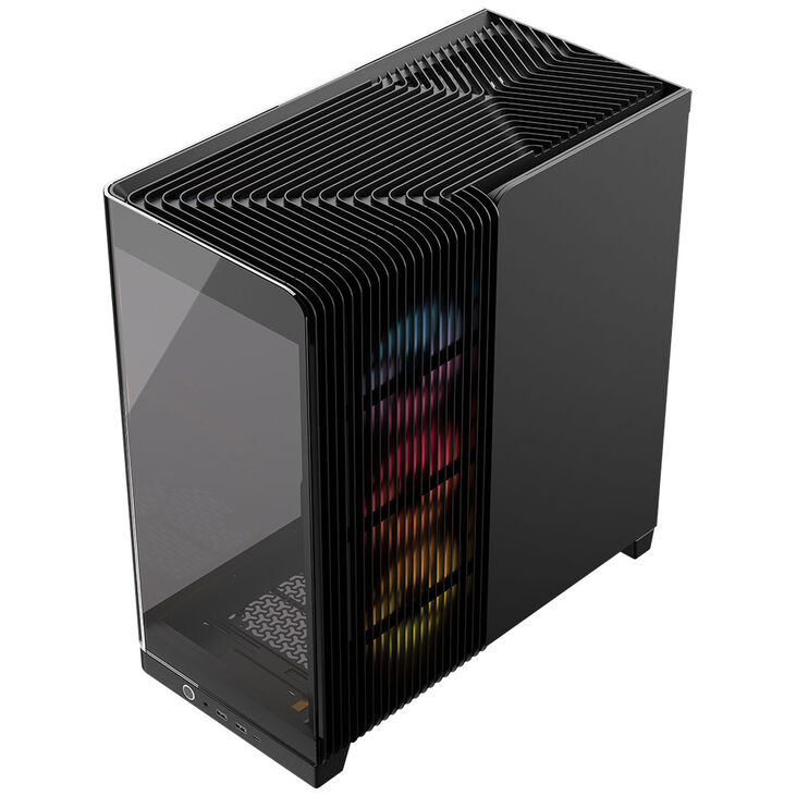 Torre E-ATX Corsair 4500X LX-R RGB Negro Cristal Templado image number 4