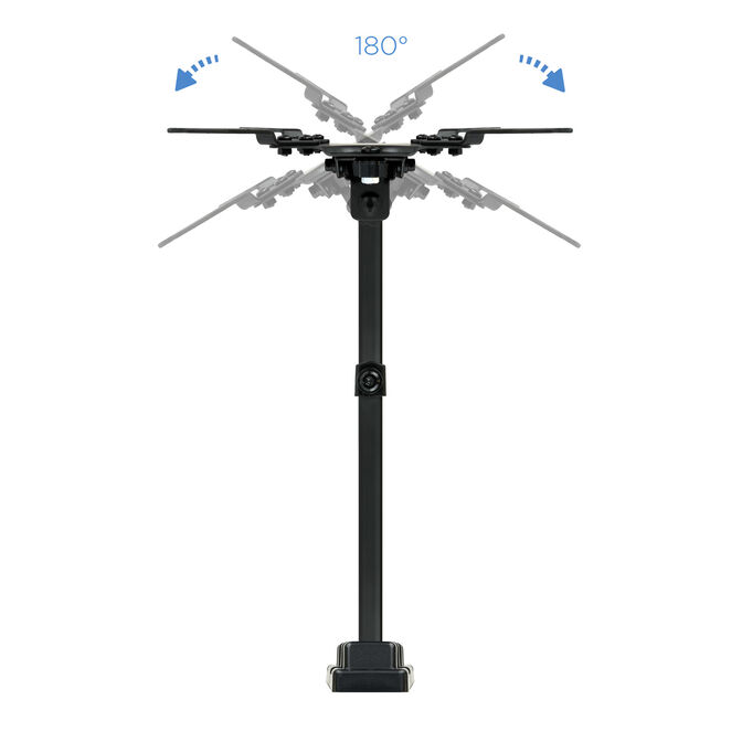 Soporte de Pared Tooq Tilt e GiRat&oacute;nrio 3 Pivots 13" a 42" Max. 20Kg Negro image number 17