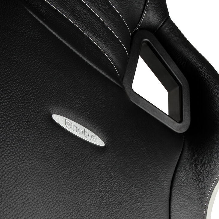 Silla noblechairs EPIC Real Leather - Negro / Blanco / Rojo image number 9