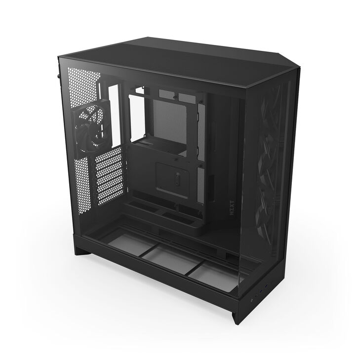 Torre E-ATX NZXT H9 Flow Negra (2025) Cristal Templado image number 4