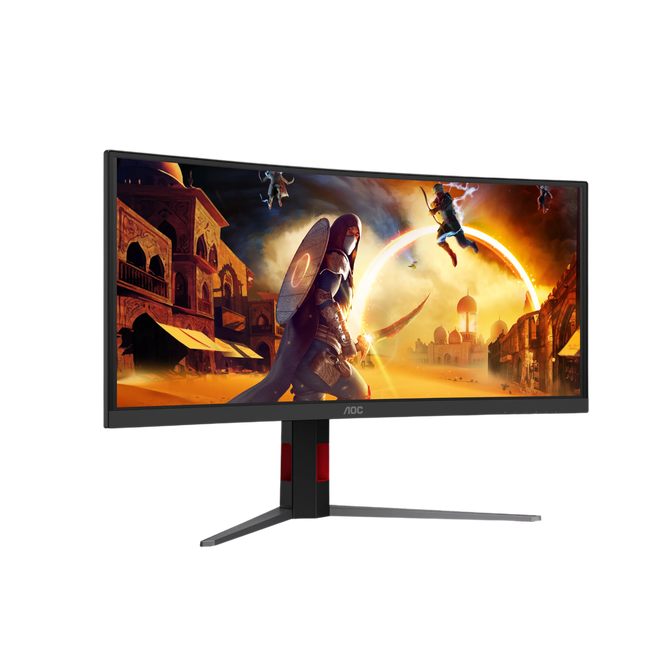 Monitor Curvo AOC Gaming 34" CU34G4CA Fast VA UWQHD 180Hz 0.3ms 21:9 Adaptive Sync image number 1