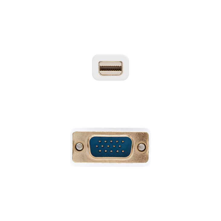 Cable Conversor NanoCable Mini DisplayPort/M para VGA/M 2 M Blanco image number 2