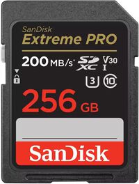 Tarjeta de Memoria SanDisk Extreme Pro SDXC UHS-I C10 U3 V30 256GB