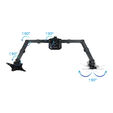Soporte de Mesa Tooq Duplo 17" a 27" Max. 8kg/Monitor Negro image number null