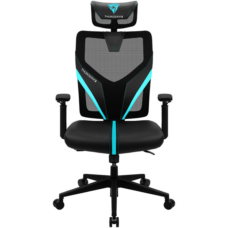 Silla Gaming Ergonomica ThunderX3 YAMA 1 - Negro/Turquesa image number 1
