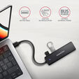 Travel Hub AXAGON HUE-C1A 4x USB3.2 Gen 1 USB-C power IN, w, Type-A - 20cm image number null