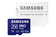 Tarjeta de Memoria Samsung PRO Plus MicroSDXC UHS-I C10 U3 V30 256GB A2 + Adaptador SD image number null