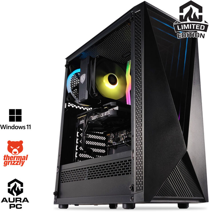 Ordenador AURA Limited-PC Intel i5 13400F 32GB DDR4 1TB RTX 4060 Ti W11 V3 image number 0