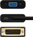 Adaptador NanoCable DVI M para VGA 10 CM Negro image number null