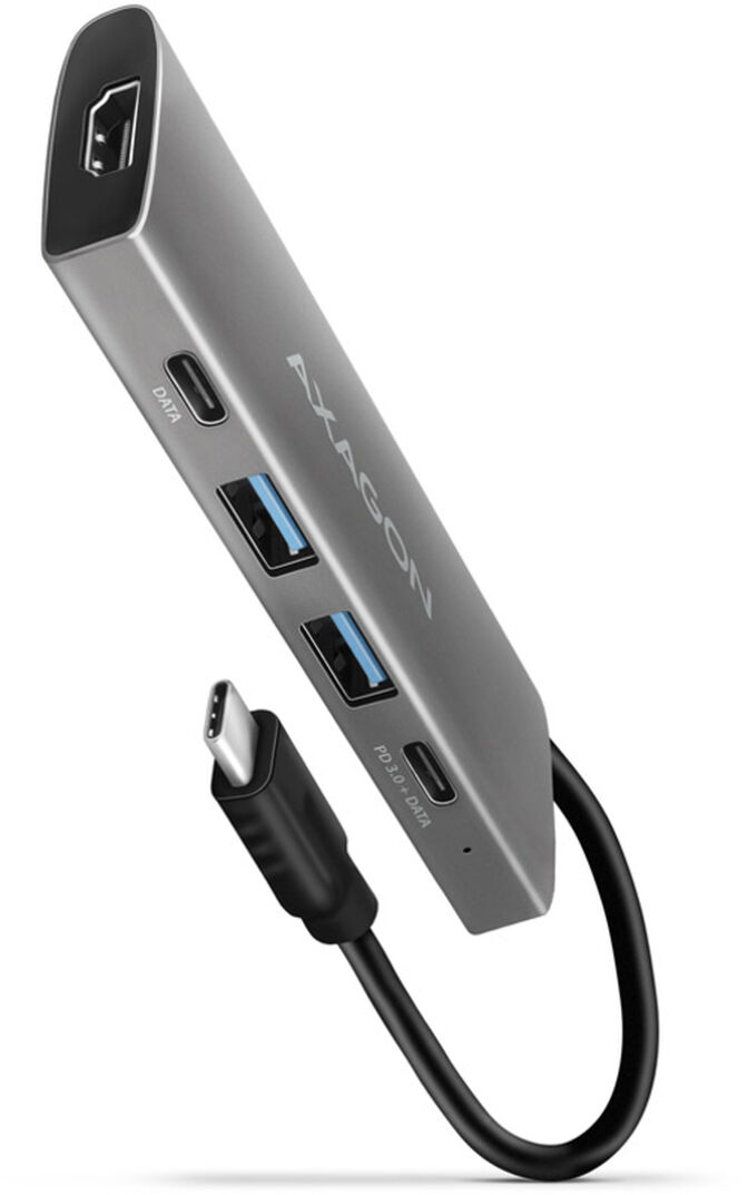 HUB USB-C AXAGON HMC-5G2 2x USB-A + 2x USB-C + HDMI, USB-C 3.2 Gen 2 10Gbps, PD 60W image number 0