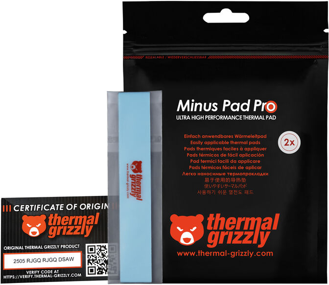 Thermal Pad Thermal Grizzly Minus Pad Pro 120x20x3.0mm(Pack 2) image number 5