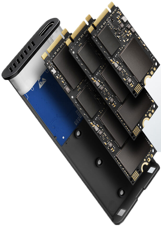 Caja Externa AXAGON EEM2-SB2 USB-C 3.2 Gen 2, SSD M.2 - Negro image number 4