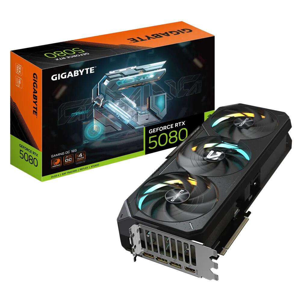 Tarjeta Gr&aacute;fica Gigabyte GeForce&reg; RTX 5080 Gaming OC 16GB GDDR7 DLSS3