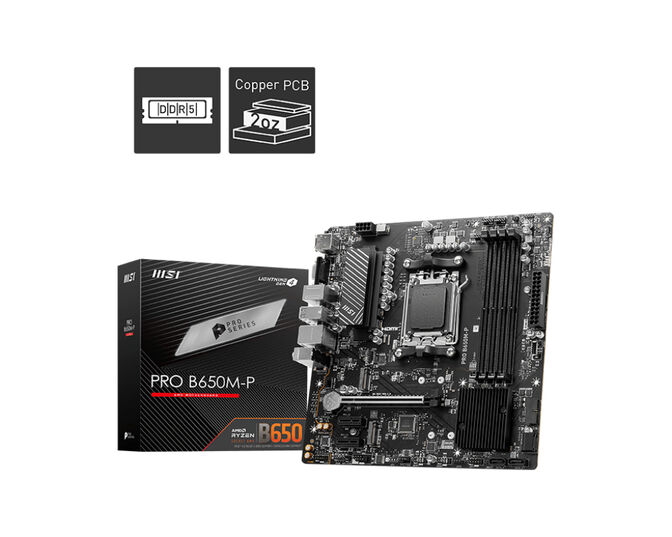 Placa Base MSI PRO B650M-P image number 0