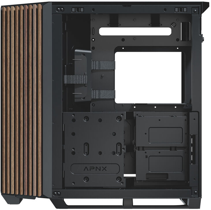 Caja ATX APNX V1 Negro/Madera image number 5