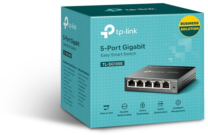 Switch TP-Link TL-SG105E 5 Portas Gigabit Easy Smart image number 3