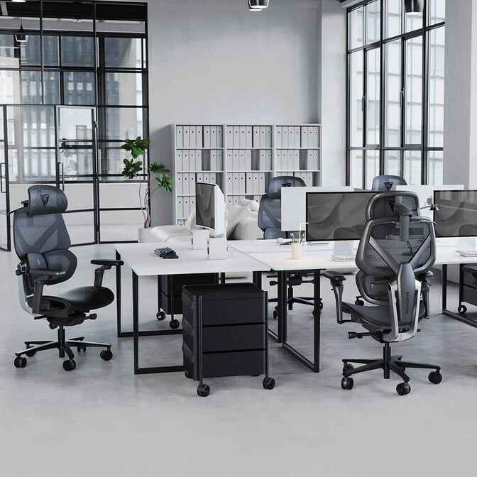 Silla Gaming Ergonomica ThunderX3 FLEX Pro, Apoio lombar 360 graus - Mesh Black image number 11