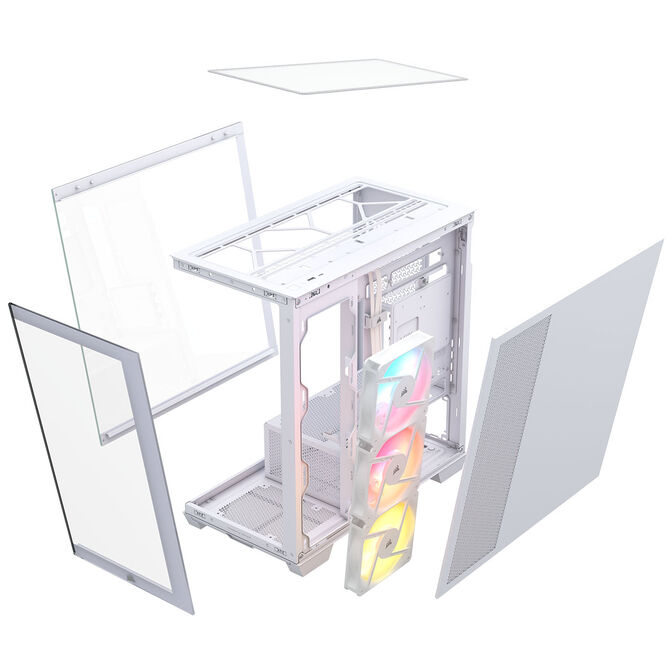 Torre Micro-ATX Corsair 2800X RS-R ARGB Blanco Cristal Templado image number 13
