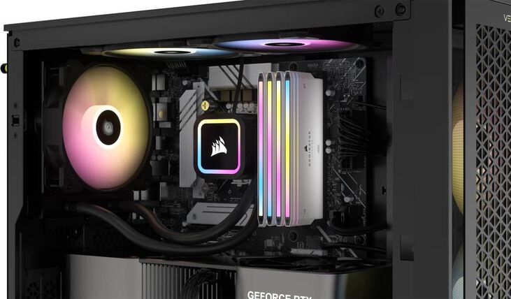 Corsair Kit 32GB (2 x 16GB) DDR5 7000MHz Dominator Titanium RGB White CL34 image number 5