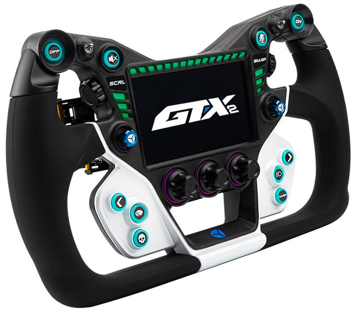 Volante Cube Controls GTX2 Grip (32cm) - Blanco / Azul image number 1