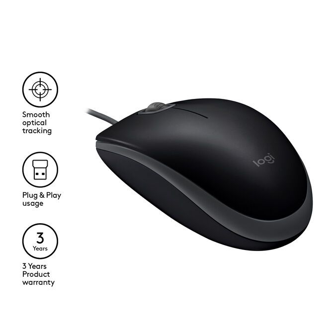 Rat&oacute;n Logitech B110 Silent 1000DPI Negro image number 9