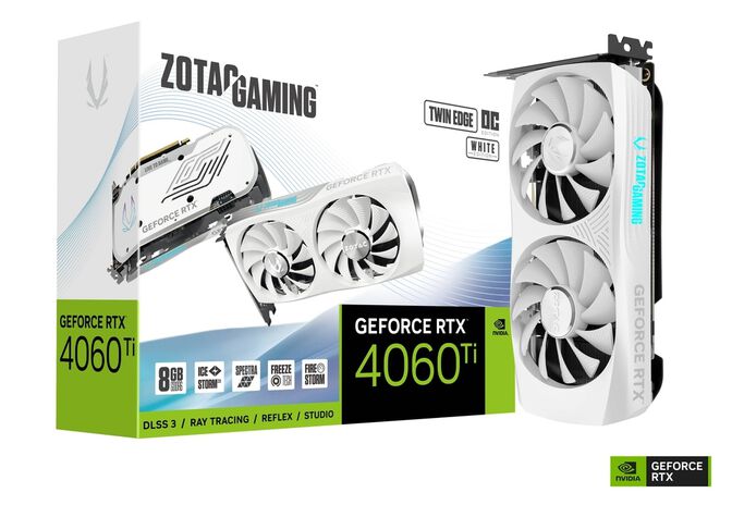 Tarjeta Gr&aacute;fica ZOTAC GeForce&reg; RTX 4060 Ti Twin Edge OC White Edition 8GB GDDR6 DLSS3 image number 0