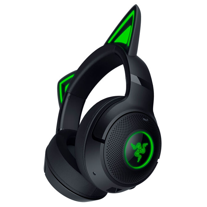 Auriculares Razer Kraken Kitty V2 BT Wireless/Bluetooth Negro image number 1