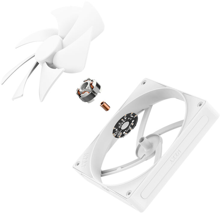 Ventilador NZXT F140P STATIC PRESSURE V2 140mm - Single Pack Blancas image number 5
