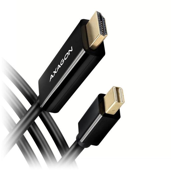 Cable Conversor AXAGON RVDM-HI14C2 Mini DP > HDMI 1.4 cable 1.8m, 4K/30Hz image number 0