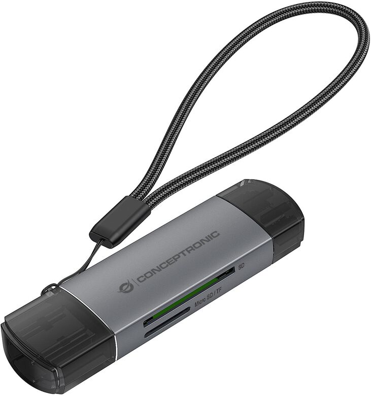 Lector de Tarjetas Conceptronic Tarjetas SD/MicroSD USB 3.0 USB-C image number 4