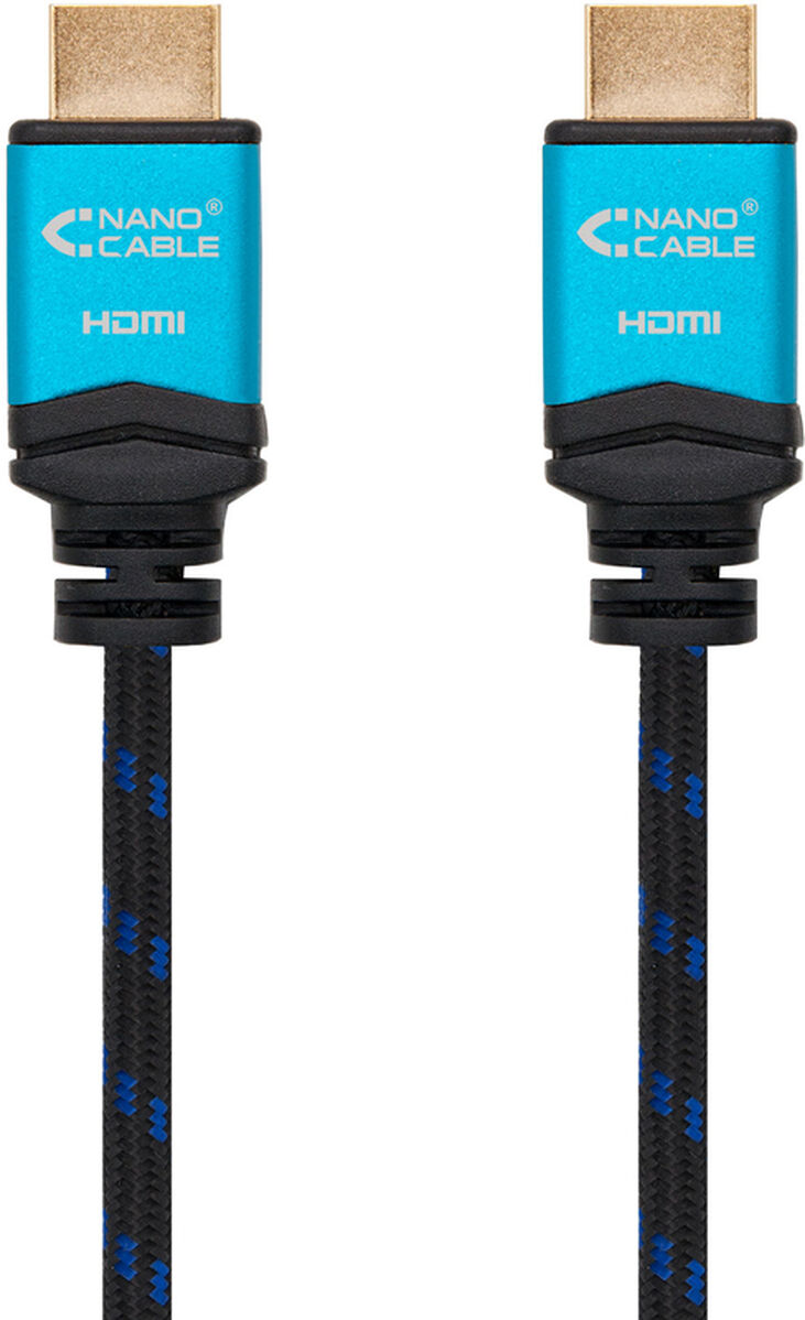 Cable HDMI V2.0 4K@60Hz 18Gbps NanoCable USB-A M/M 5 M Premium Negro image number 1
