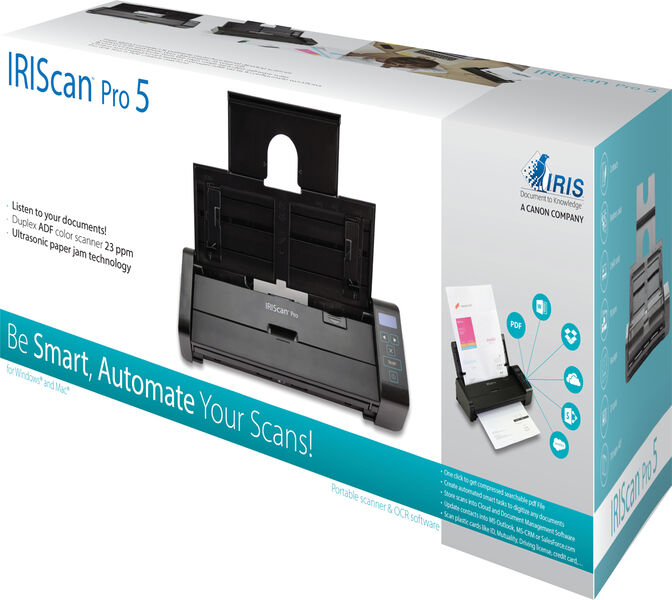 Esc&aacute;ner de Mesa IRIS IRISCan Pro 5 23PPM ADF20 image number 3