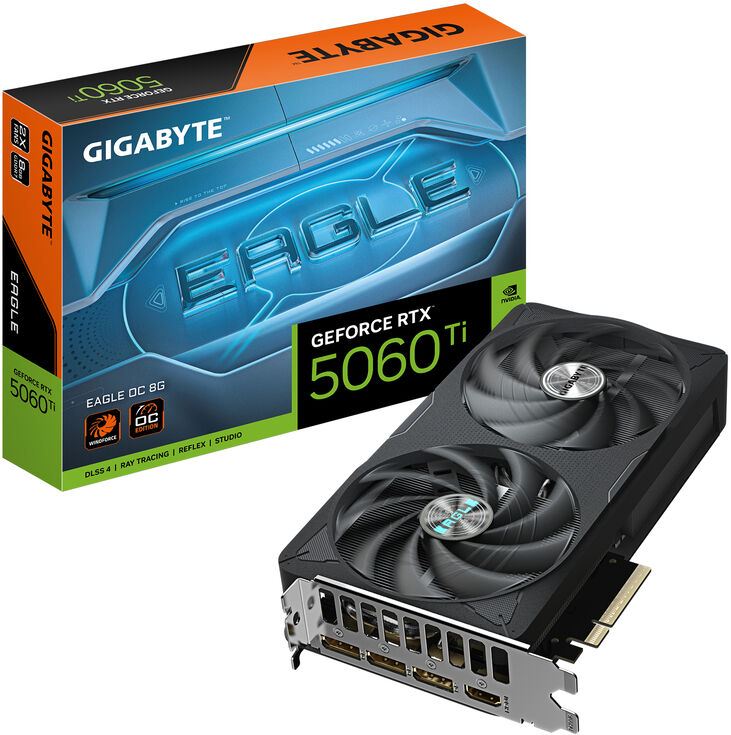 Tarjeta Gráfica Gigabyte GeForce® RTX 5060 Ti Eagle OC 8GB GDDR7 DLSS4 image number 0