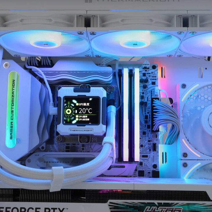 Kit Refrigeración Líquida Thermalright Frozen Warframe ARGB Blanco - 360mm image number 4