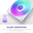 Ventilador NZXT F360 RGB Core Single-Frame Blancas - Triplo Ventilador 120mm ( 360mm ) image number null