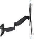 Soporte de Pared Tooq Tilt e GiRat&oacute;nrio 3 Pivots 23" a 55" Max. 30kg Negro image number null