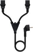 Cable de Alimentaci&oacute;n Duplo CEE7/M > 2xC13/H 3 M Negro image number null
