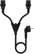 Cable de Alimentación Duplo CEE7/M > 2xC13/H 3 M Negro image number null