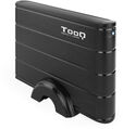 Caja Externa HDD Tooq 3.5" SATA LED - USB 3.0 Negro image number null